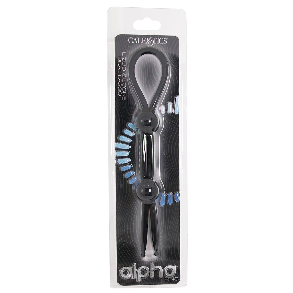 Alpha Dual Stamina Lasso in Black Cock Rings