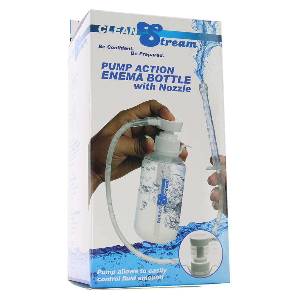 Clean Stream Pump Action Enema Bottle with Nozzle Anal Sex Toys > Douche and Enema