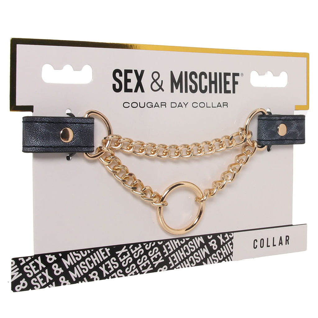 Sex & Mischief Cougar Day Collar Bondage and Fetish > Leashes and Collars
