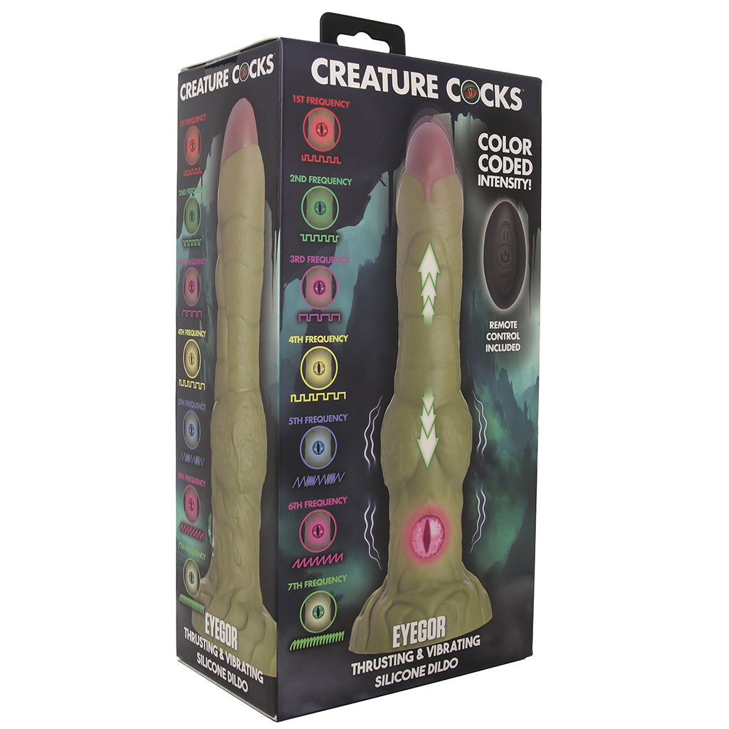 Creature Cocks Eyegor Thrusting Silicone Vibe Vibrators > G-Spot Vibrators