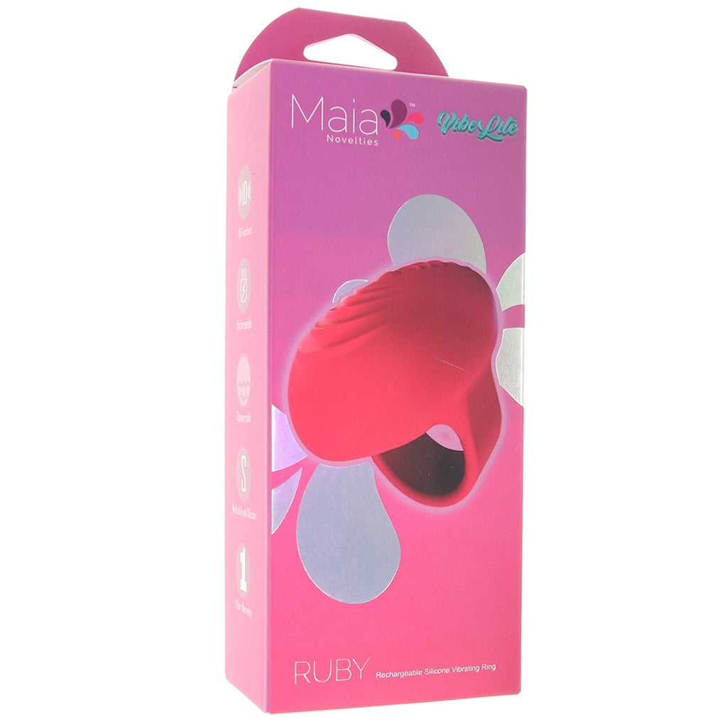 Ruby Silicone Ring Vibe Vibrators > Finger Vibrators