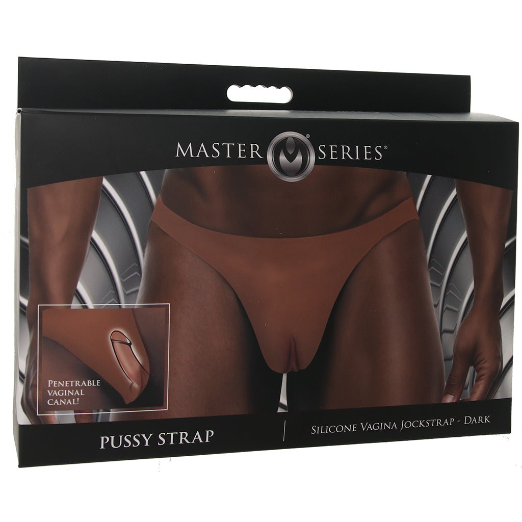 Master Series Pussy Strap Silicone Jockstrap in Dark Sexual Wellness > Gender Expression and Affirmation