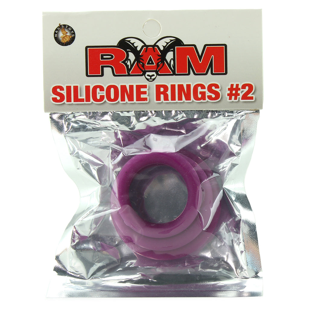 Silicone Cock Rings #2 in Purple Cock Rings