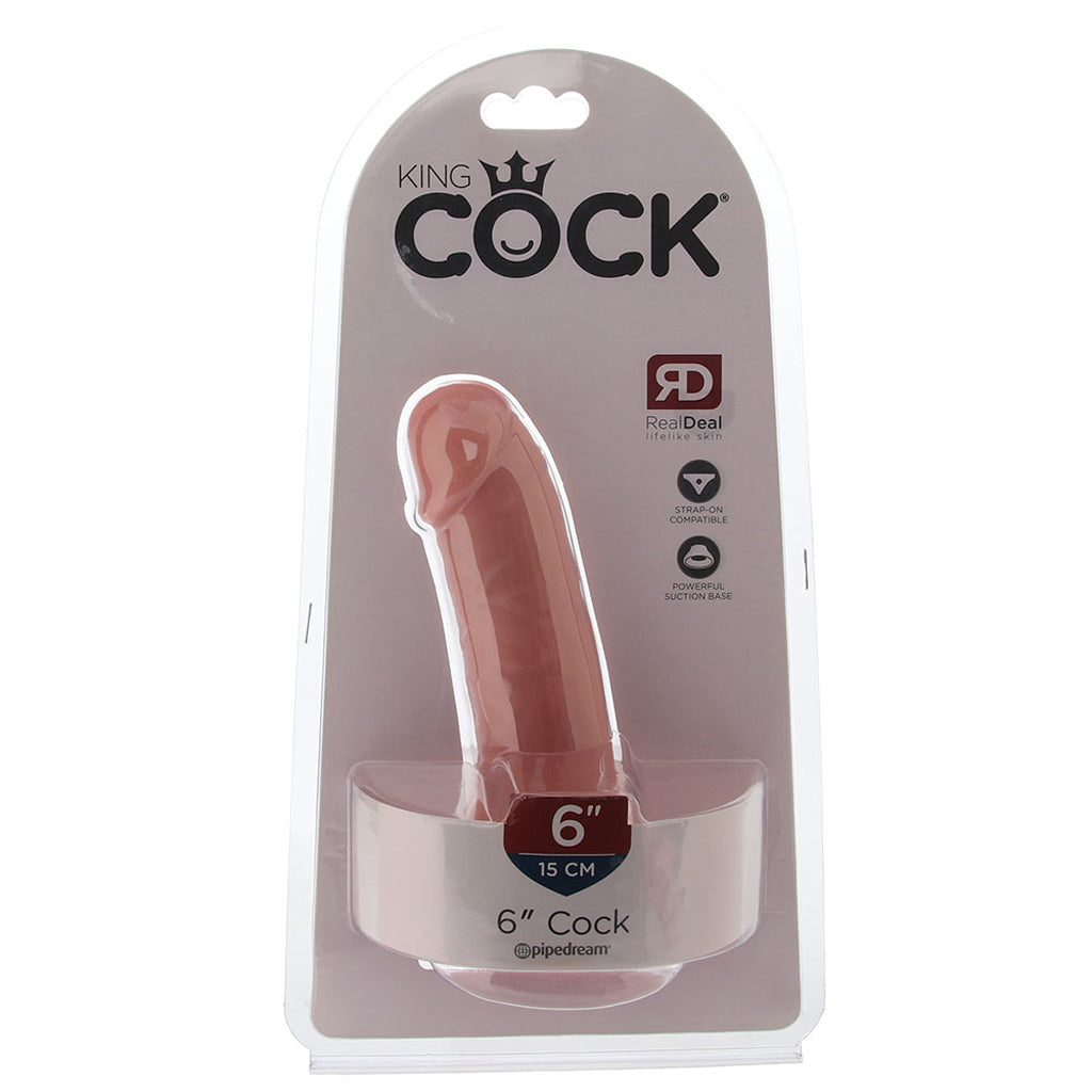 King Cock 6 Inch Dildo in Flesh Dildo Sex Toys > Realistic Dildos