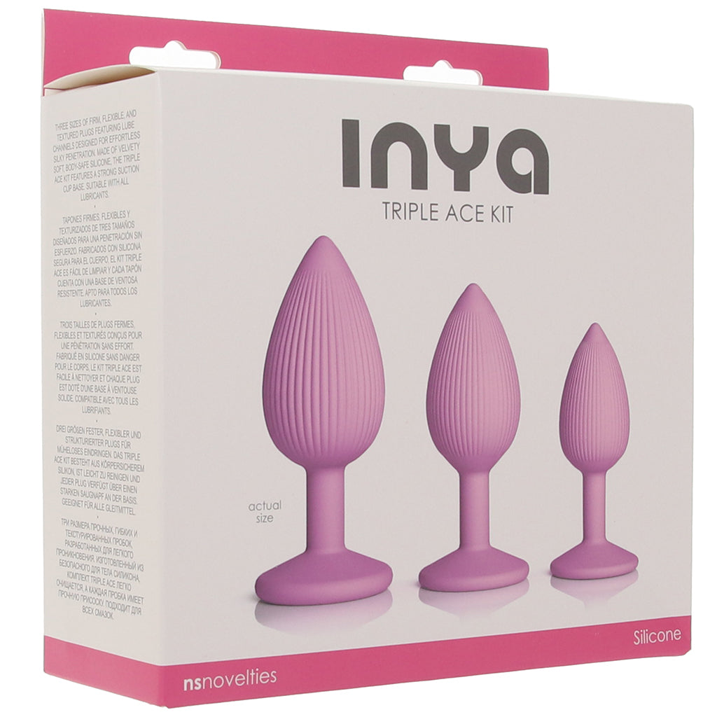 Inya Triple Ace Silicone Butt Plug Kit Anal Sex Toys > Butt Plugs