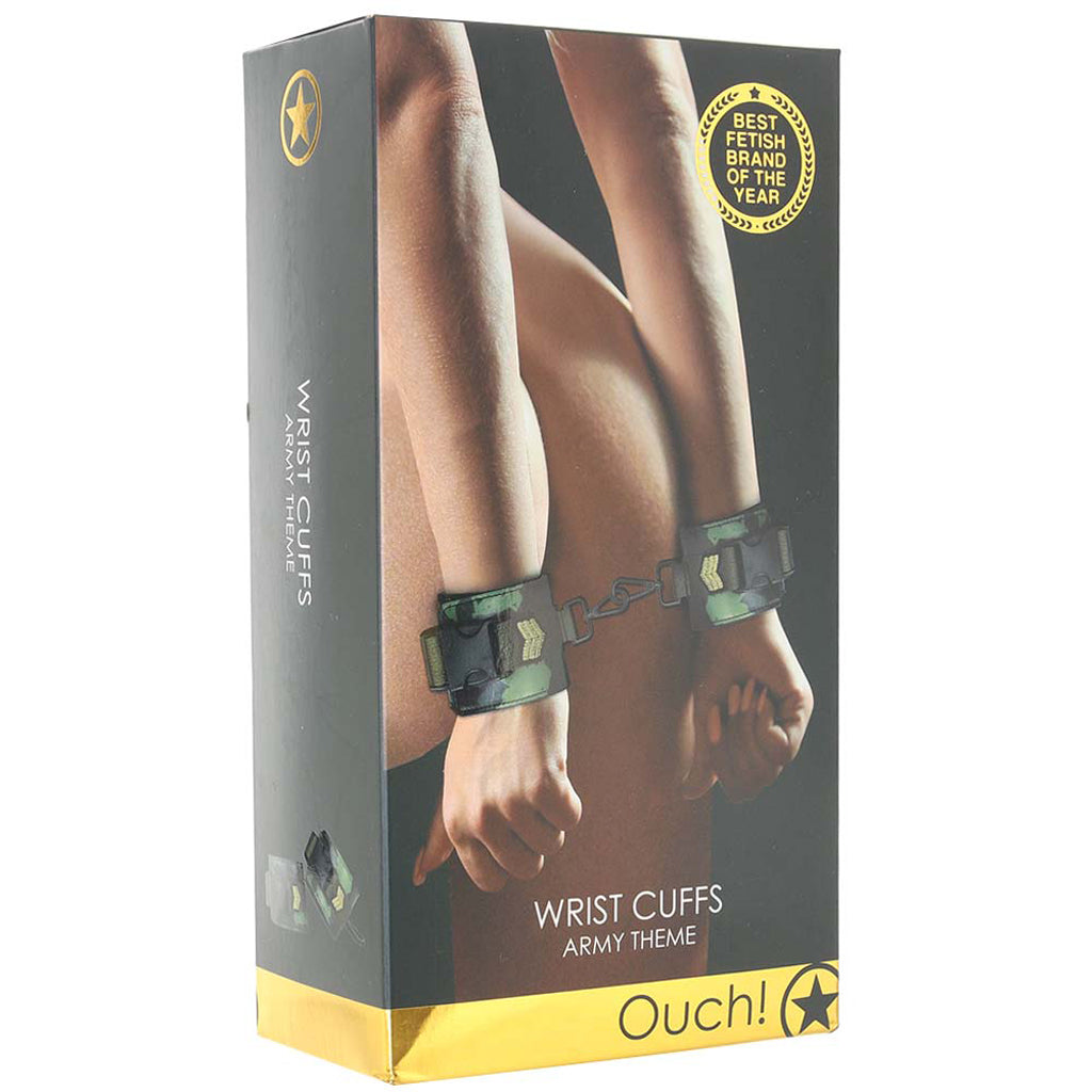 Ouch! Army Themed Wrist Cuffs Bondage and Fetish > Wrist and Ankle Cuffs