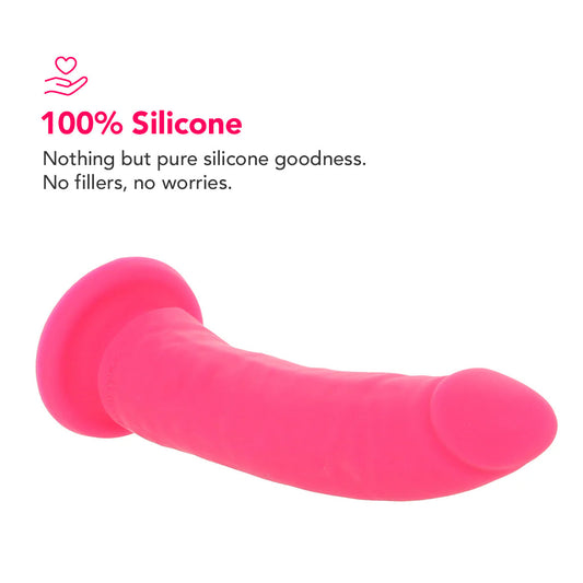 PinkCherry Premium 6.5 Inch Pink Silicone Realistic Dildo Dildo Sex Toys > Realistic Dildos