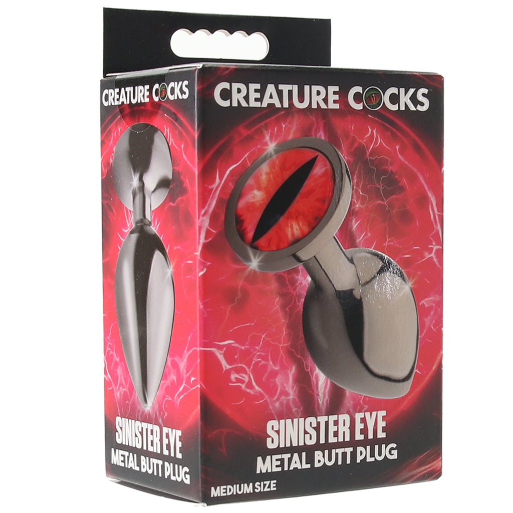 Creature Cocks Sinister Eye Metal Butt Plug in Medium Anal Sex Toys > Butt Plugs