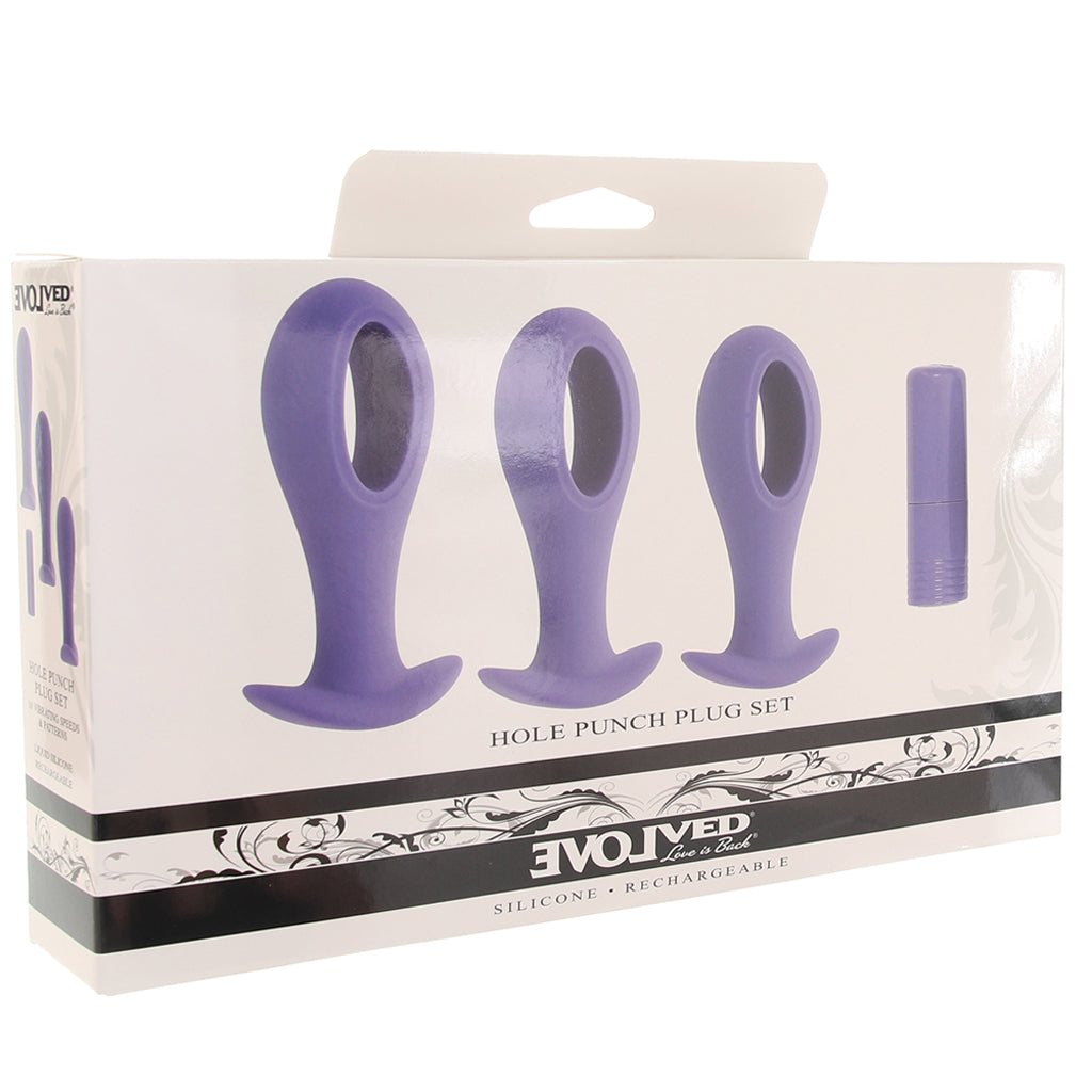 Hole Punch Vibrating Plug Set Anal Sex Toys > Butt Plugs