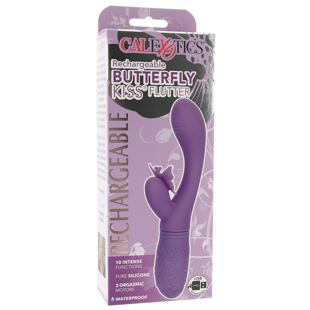 Butterfly Kiss Rechargeable Flutter Vibe in Purple Vibrators > Rabbit Vibrators