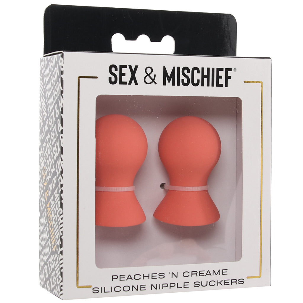 S&M Peaches 'n CreaMe Silicone Nipple Suckers Bondage and Fetish > Nipple Stimulators & Clamps
