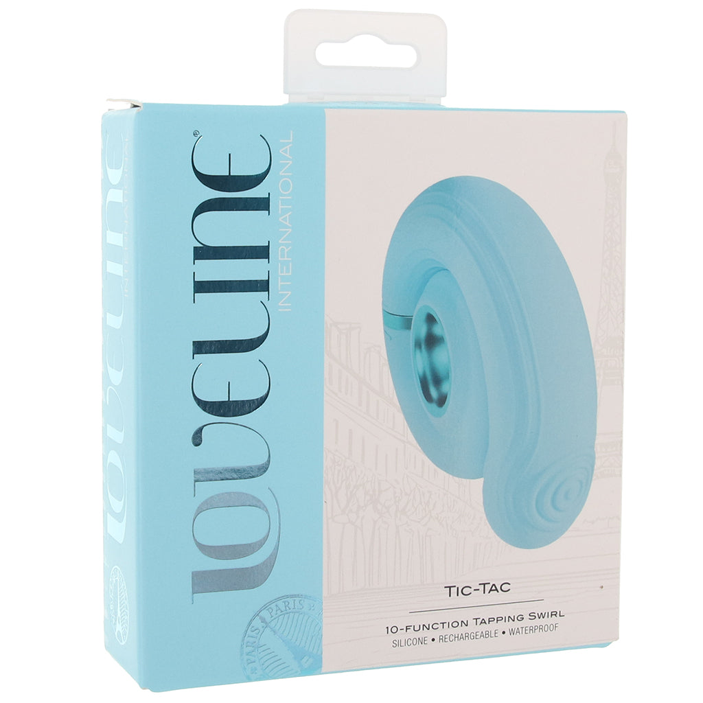 Loveline Tic-Tac Tapping Swirl Vibe in Blue Vibrators > G-Spot Vibrators