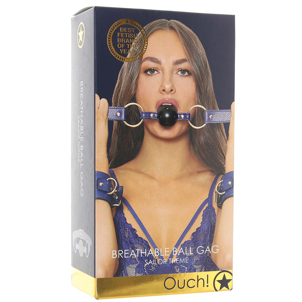 Ouch! Sailor Themed Breathable Ball Gag Bondage and Fetish > Ball Gags & Mouth Restraints