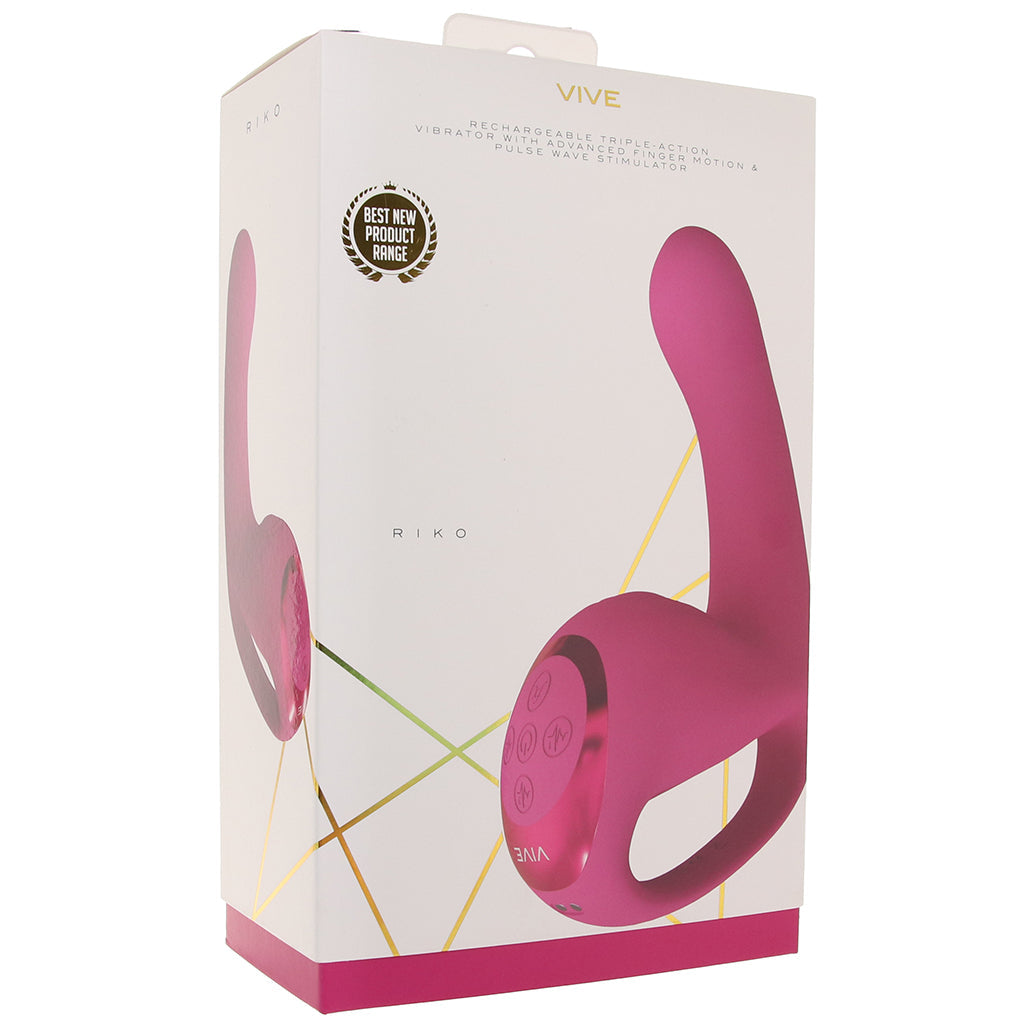 Riko Triple Thumping Finger Motion Vibe in Pink Vibrators > G-Spot Vibrators