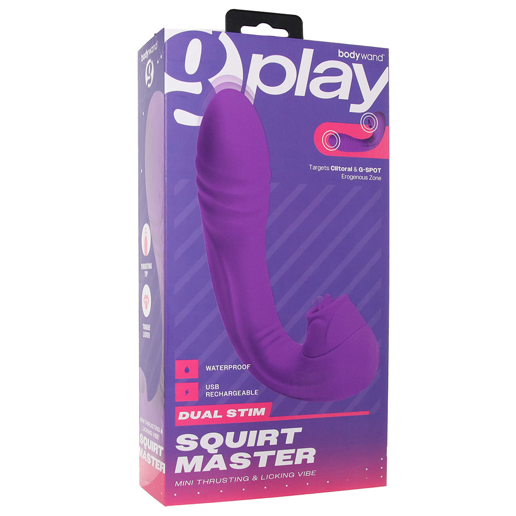 BodyWand G-Play Squirt Master Thrusting & Licking Vibe Vibrators > Rabbit Vibrators