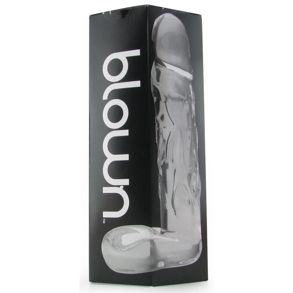 Blown Large Realistic Glass Dildo in Clear Dildo Sex Toys > Pyrex Glass Dildos