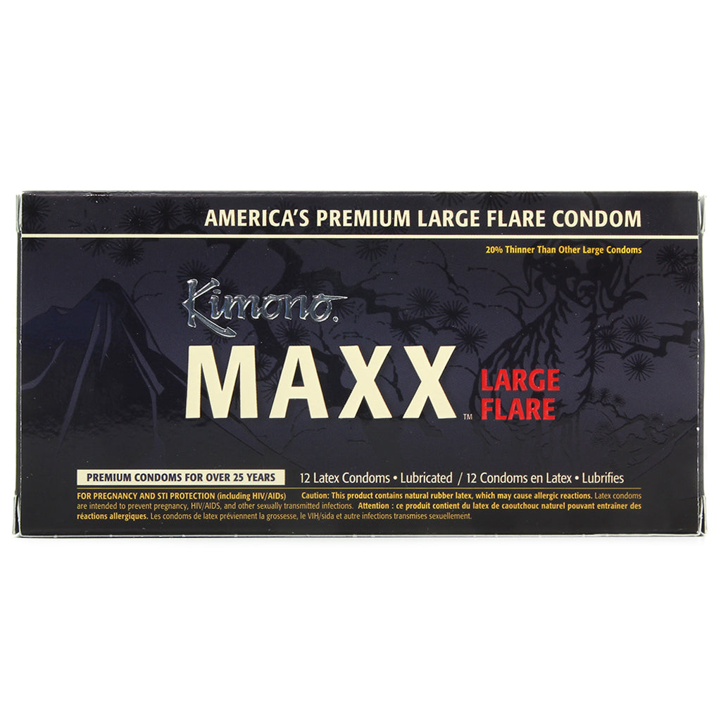 Kimono MAXX Large Flare Condoms in 12 Pack Condoms