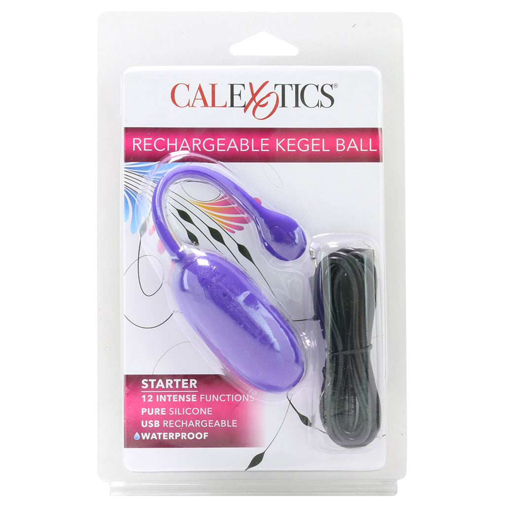 Starter Rechargeable Silicone Kegel Ball in Purple Kegel, Ben Wa and Pelvic Health Tools