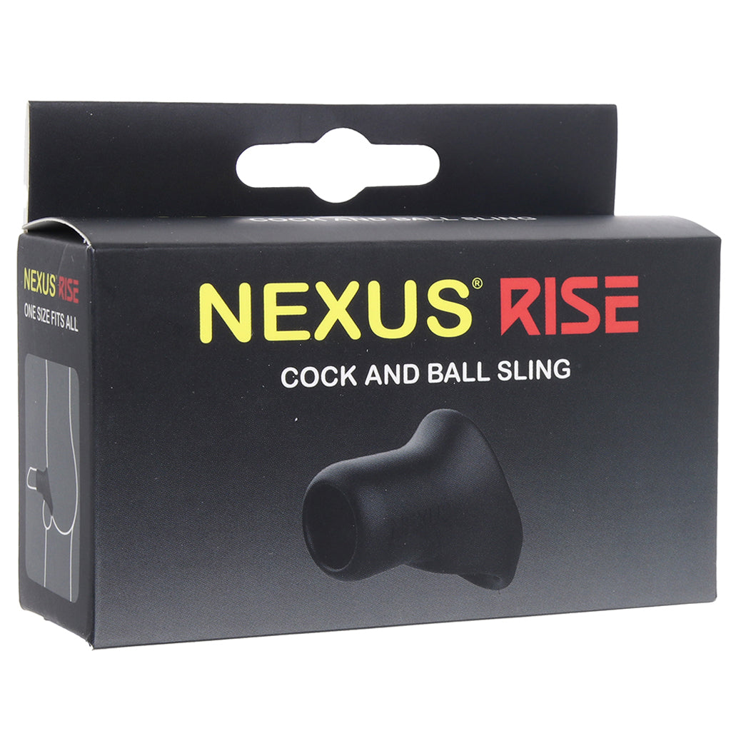 RISE Cock and Ball Sling in Black Bondage and Fetish > Cock and Ball Devices