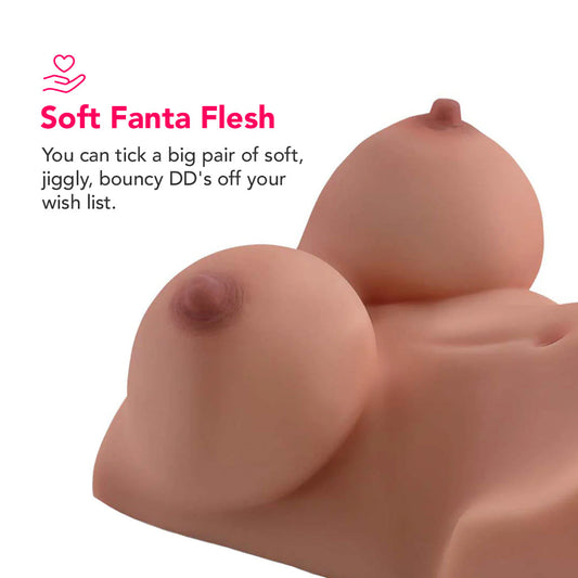 PDX Plus Perfect DD's Masturbator in Tan Male Masturbators > Realistic Butts
