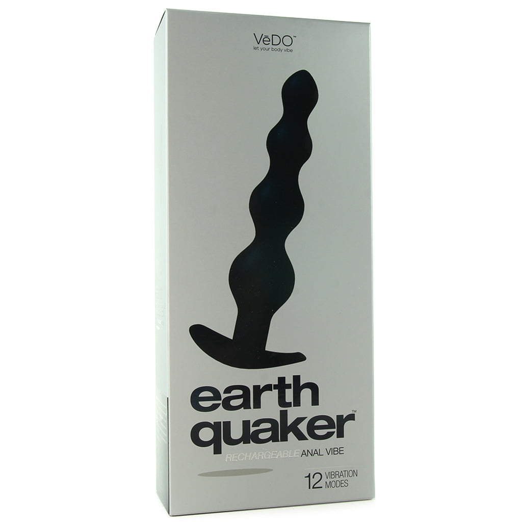 Earth Quaker Rechargeable Anal Vibe in Black Anal Sex Toys > Anal Vibrators
