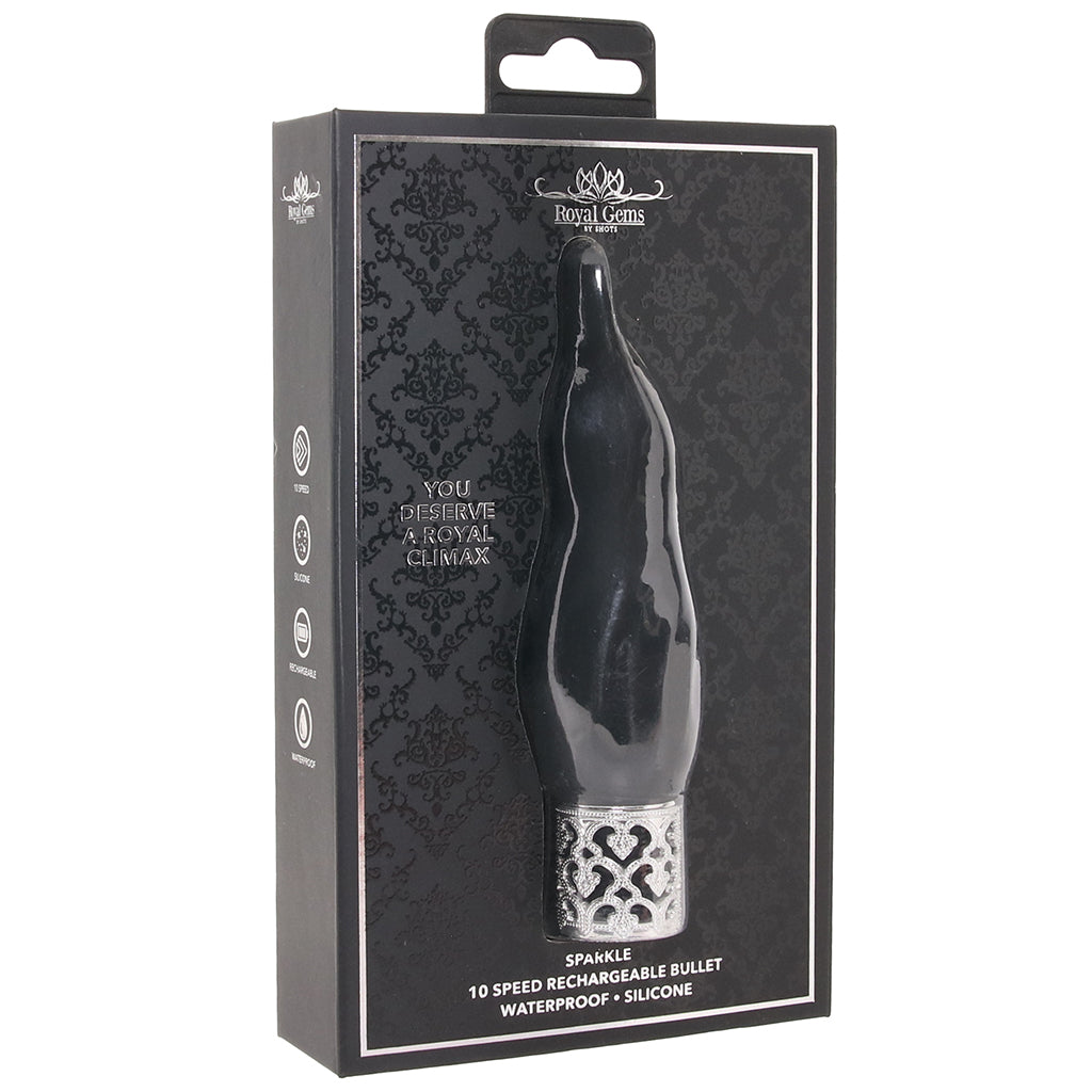 Royal Gems Sparkle Bullet Vibe in Black Vibrators > Bullet and Egg Vibrators