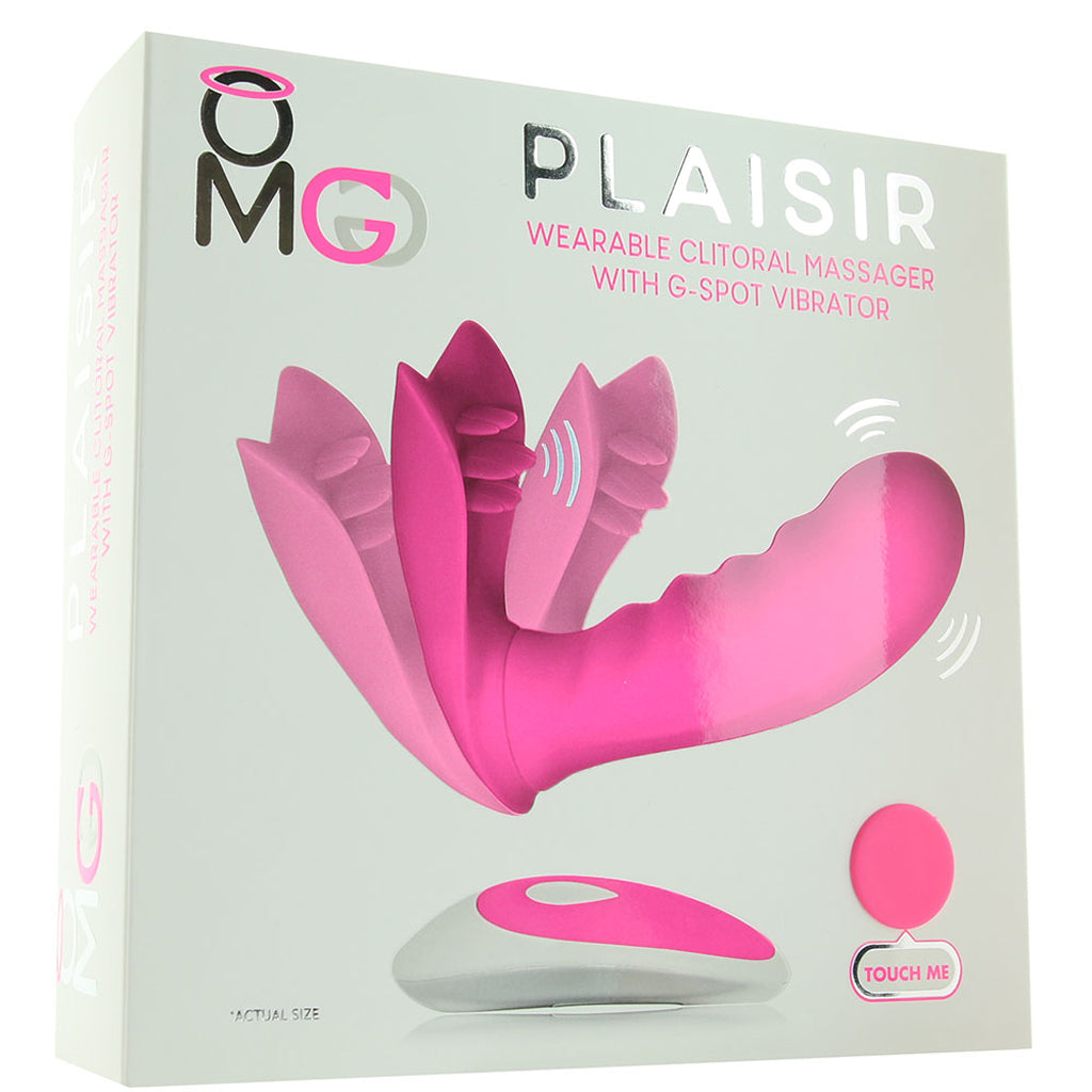 OMG Plaisir Wearable Clitoral & G-spot Vibe in Pink Vibrators > Wearable & Panty Vibrators
