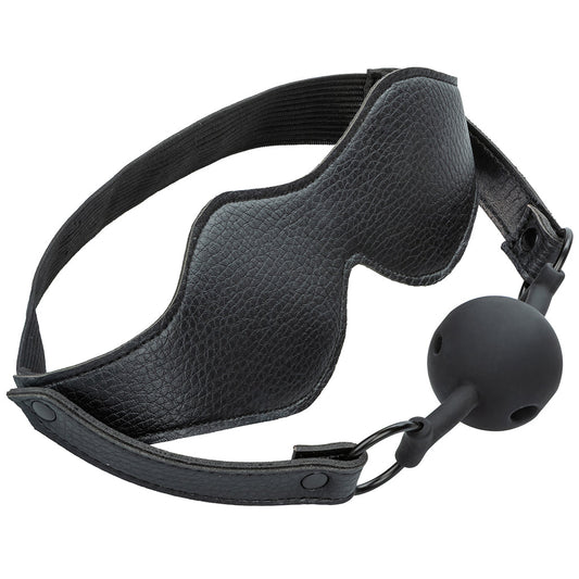 Nocturnal Collection Eye Mask & Breathable Ball Gag Set Bondage and Fetish > Ball Gags & Mouth Restraints