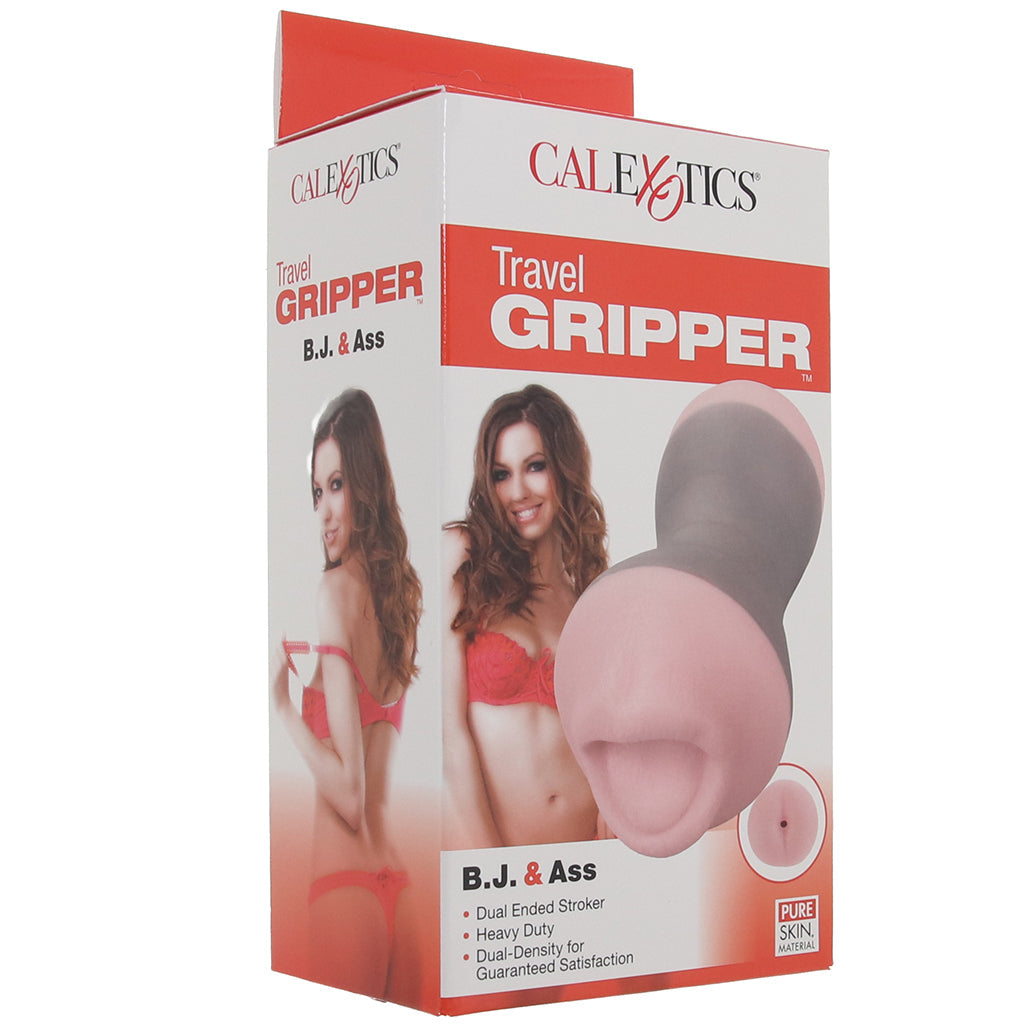 Travel Gripper BJ & Ass Stroker Male Masturbators > Self-Contained Strokers