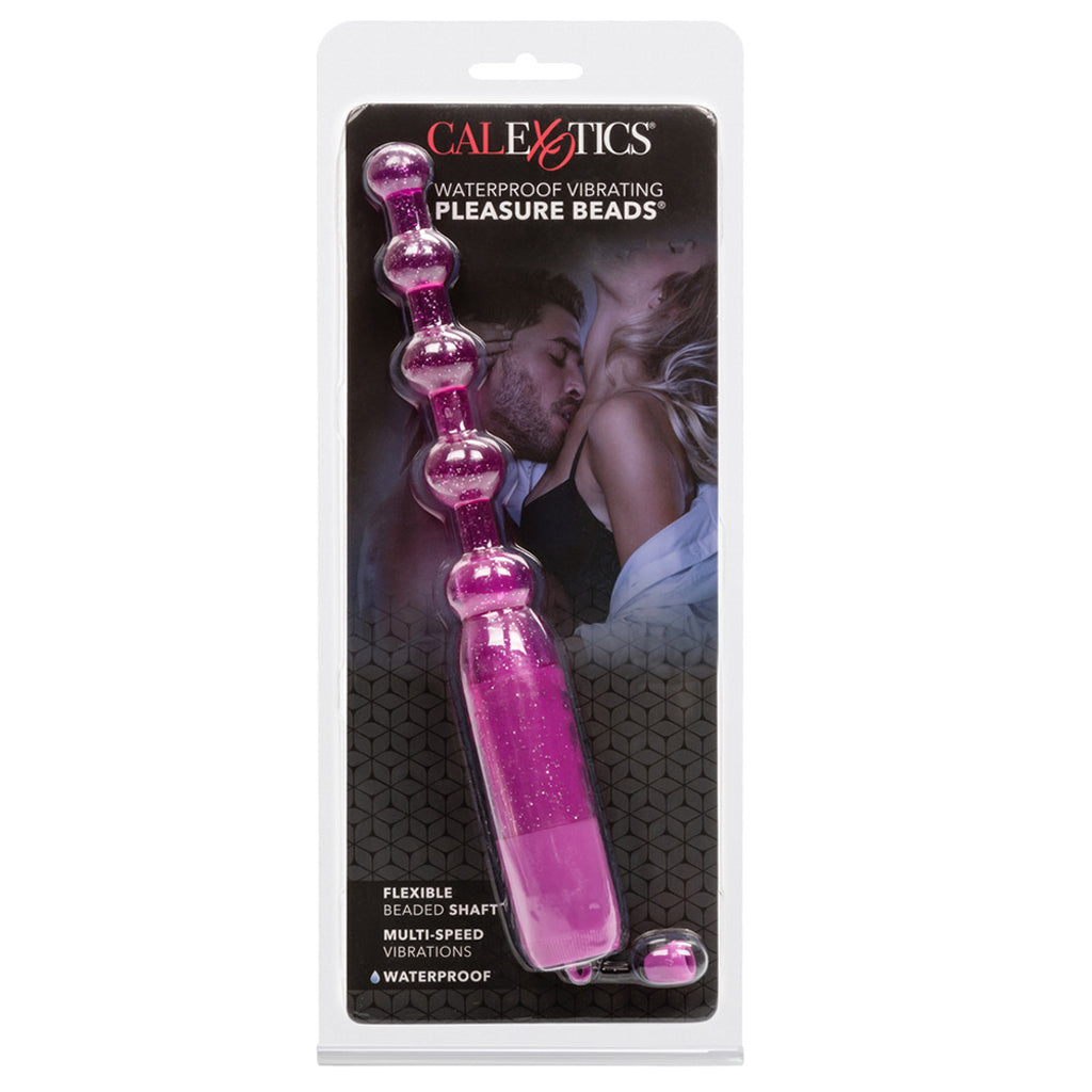 Waterproof Vibrating Pleasure Beads in Purple Anal Sex Toys > Anal Vibrators