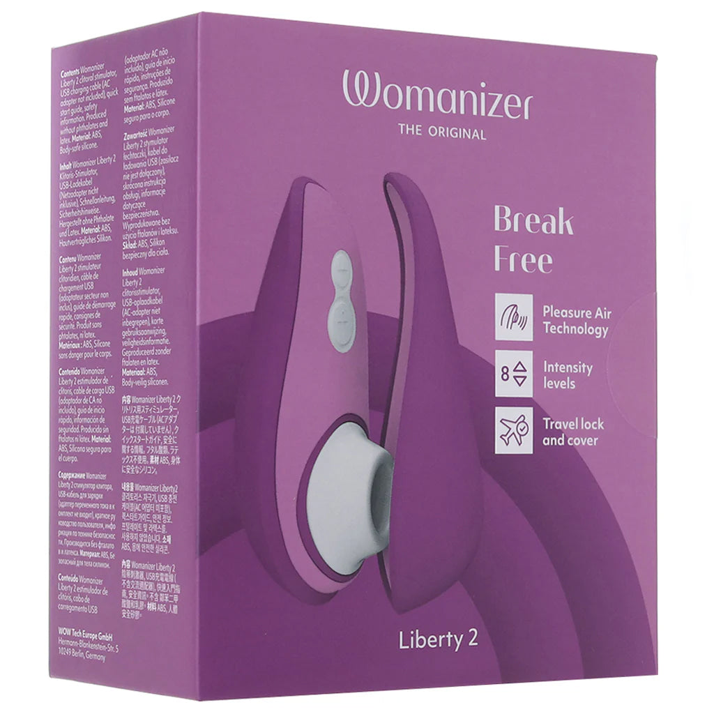 Womanizer Liberty 2 Clitoral Stimulator in Purple Vibrators > Clitoral Stimulators