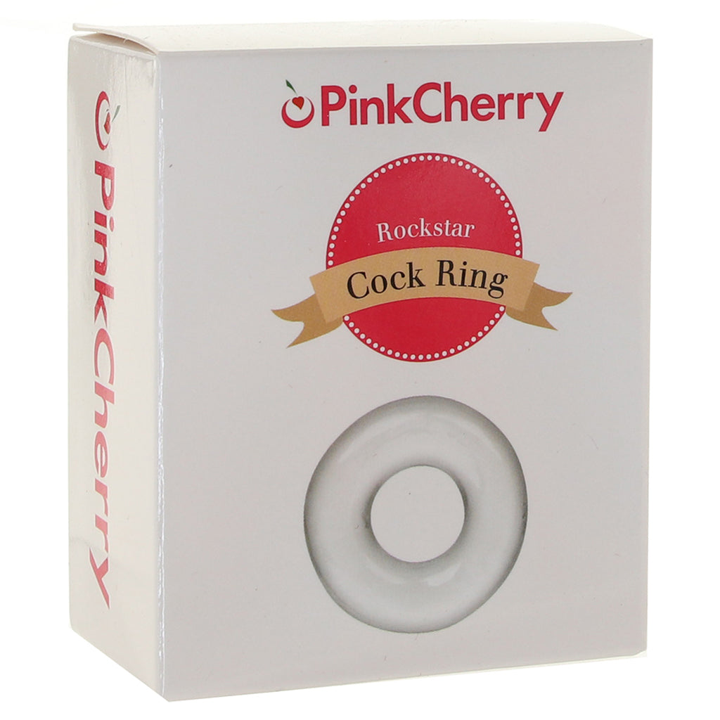PinkCherry Rockstar Cock Ring in Clear Cock Rings