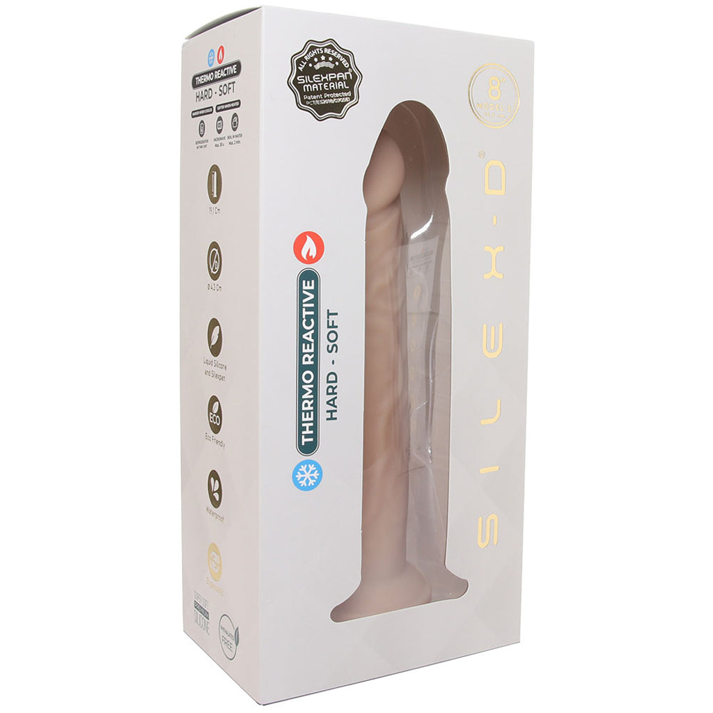 SILEX-D 8 Inch Ultra Soft Model 2 Dildo in Vanilla Dildo Sex Toys > Realistic Dildos