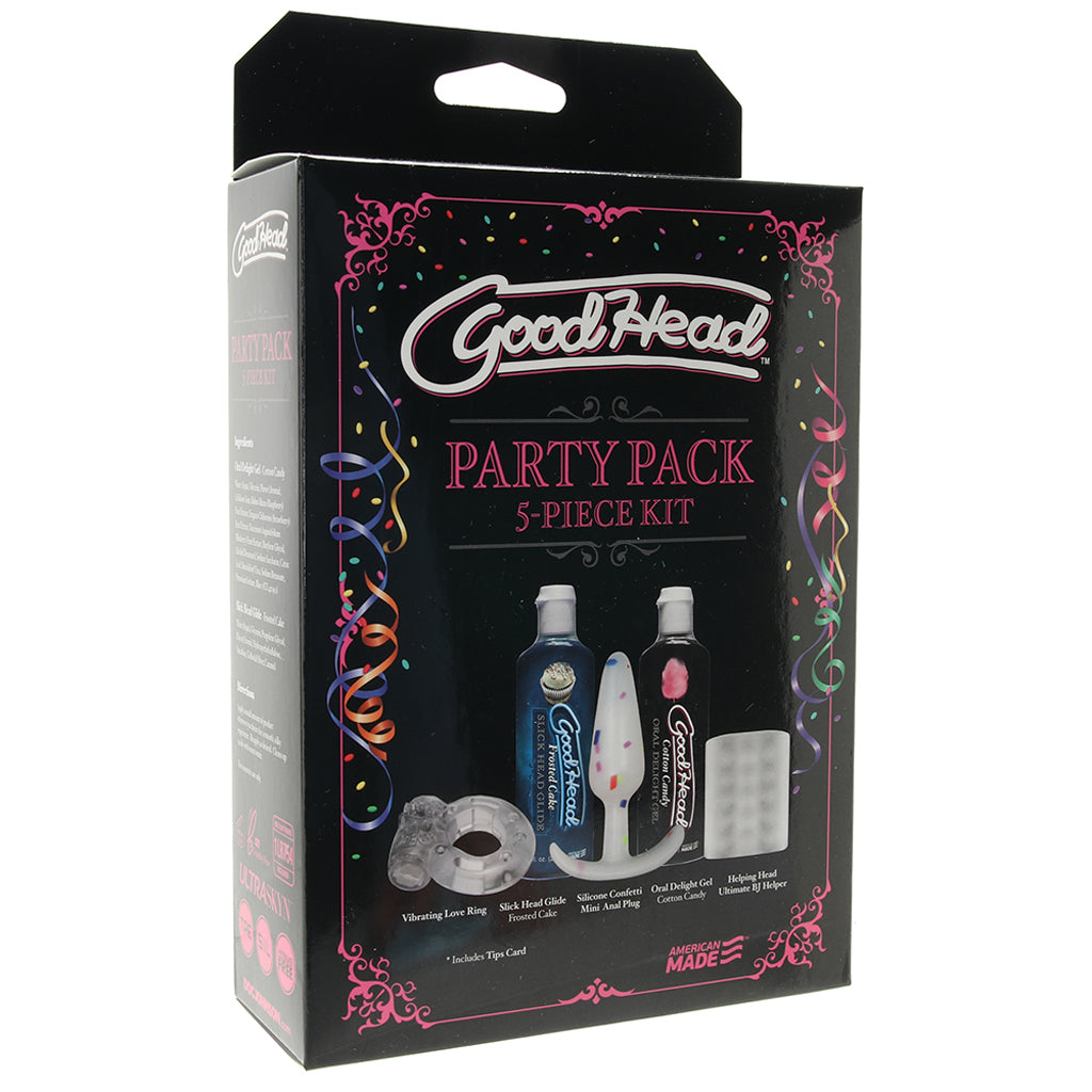 GoodHead 5-Piece Party Pack Lubes and Lotions > Flavored Sex Lubes
