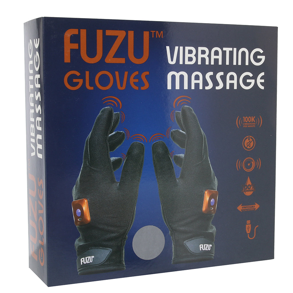 Fuzu Vibrating Large Massage Gloves in Grey Vibrators > Clitoral Stimulators