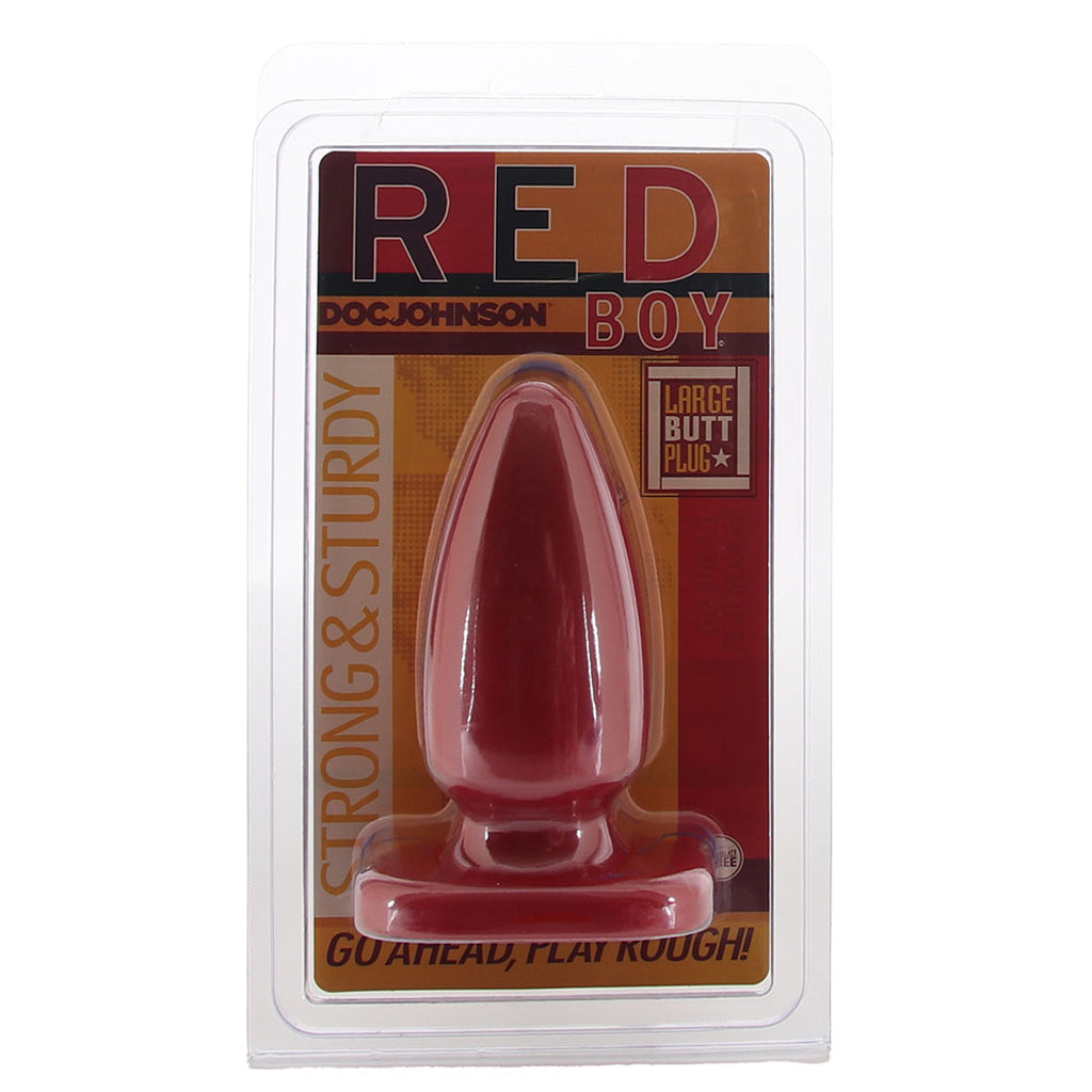 Red Boy Large Butt Plug Anal Sex Toys > Butt Plugs