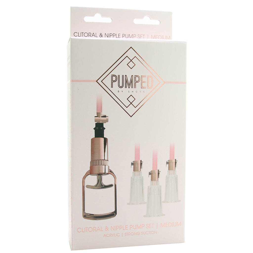 Pumped Rose Gold Clitoral & Nipple Pump Set in Medium Bondage and Fetish > Nipple Stimulators & Clamps