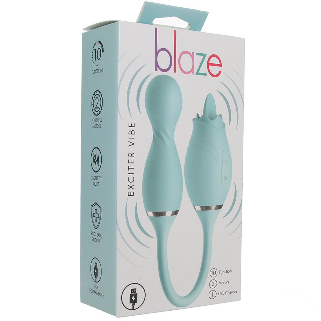 Blaze Exciter Vibe in Aqua Vibrators > Clitoral Stimulators
