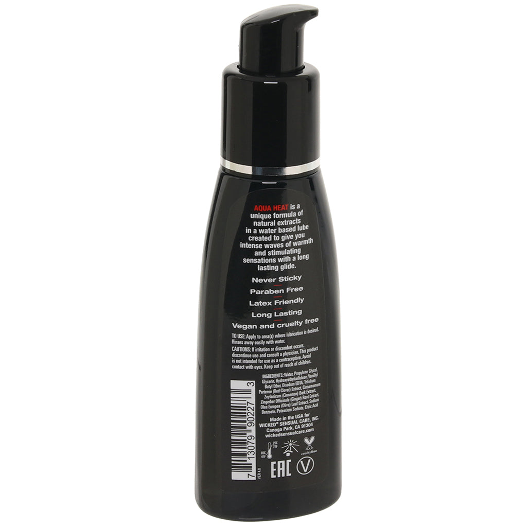 Aqua Heat Lube 2oz/60ml in Warming Lubes and Lotions > Stimulating Lubricants