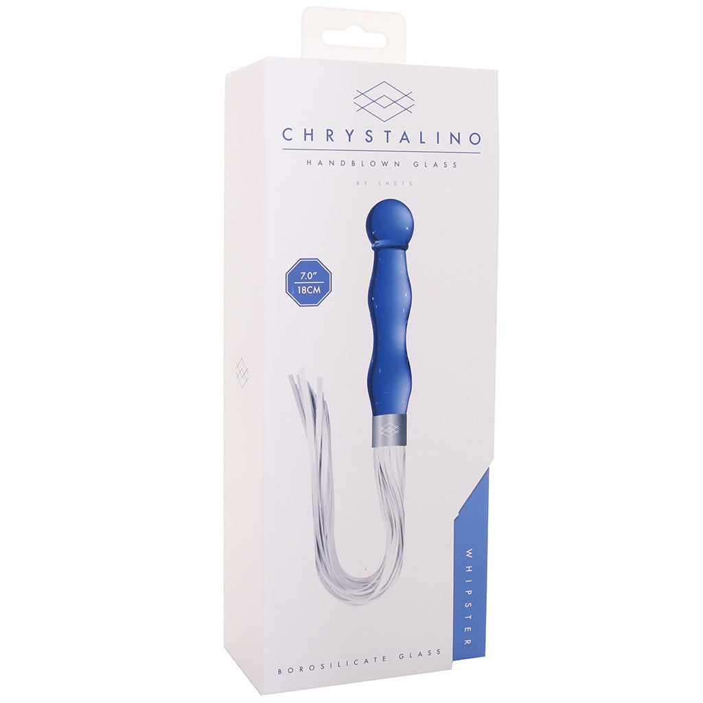 Chrystalino Whipster Glass Handled Flogger Bondage and Fetish > Whips and Crops