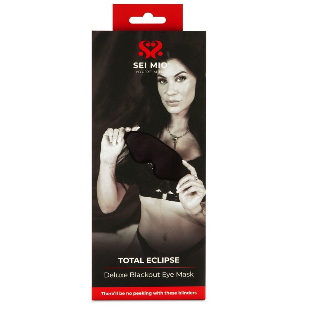 Sei Mio Total Eclipse Deluxe Blackout Eye Mask Bondage and Fetish > Pleasure Masks and Dress Up Play