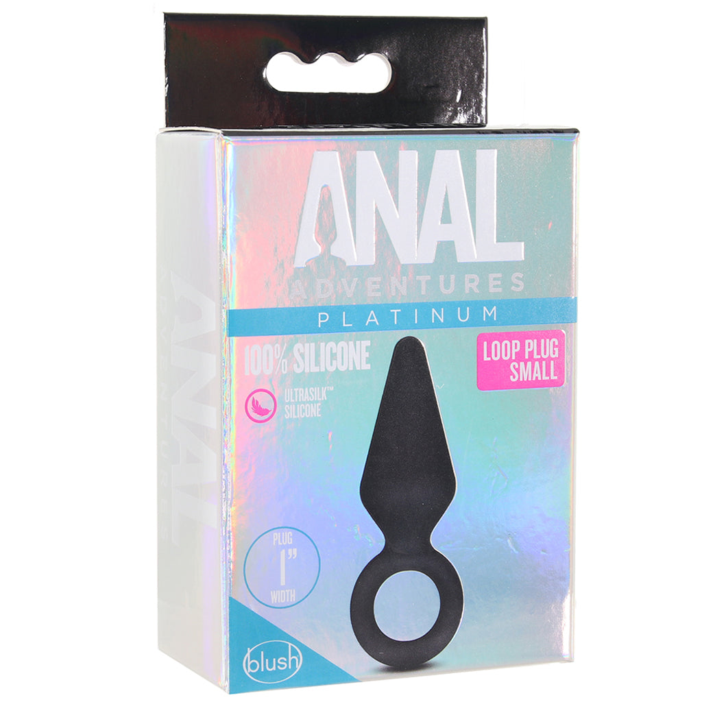 Anal Adventures Platinum Loop Plug in Small Anal Sex Toys > Butt Plugs