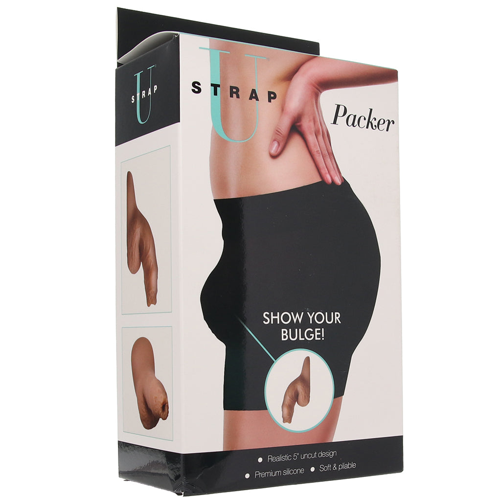 Strap U 5.1 Inch Uncut Silicone Packer in Tan Sexual Wellness > Gender Expression and Affirmation