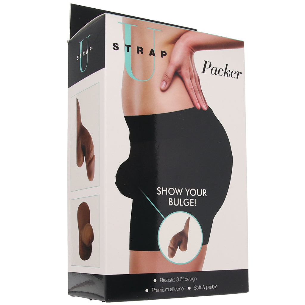 Strap U 3.6 Inch Silicone Packer in Tan Sexual Wellness > Gender Expression and Affirmation