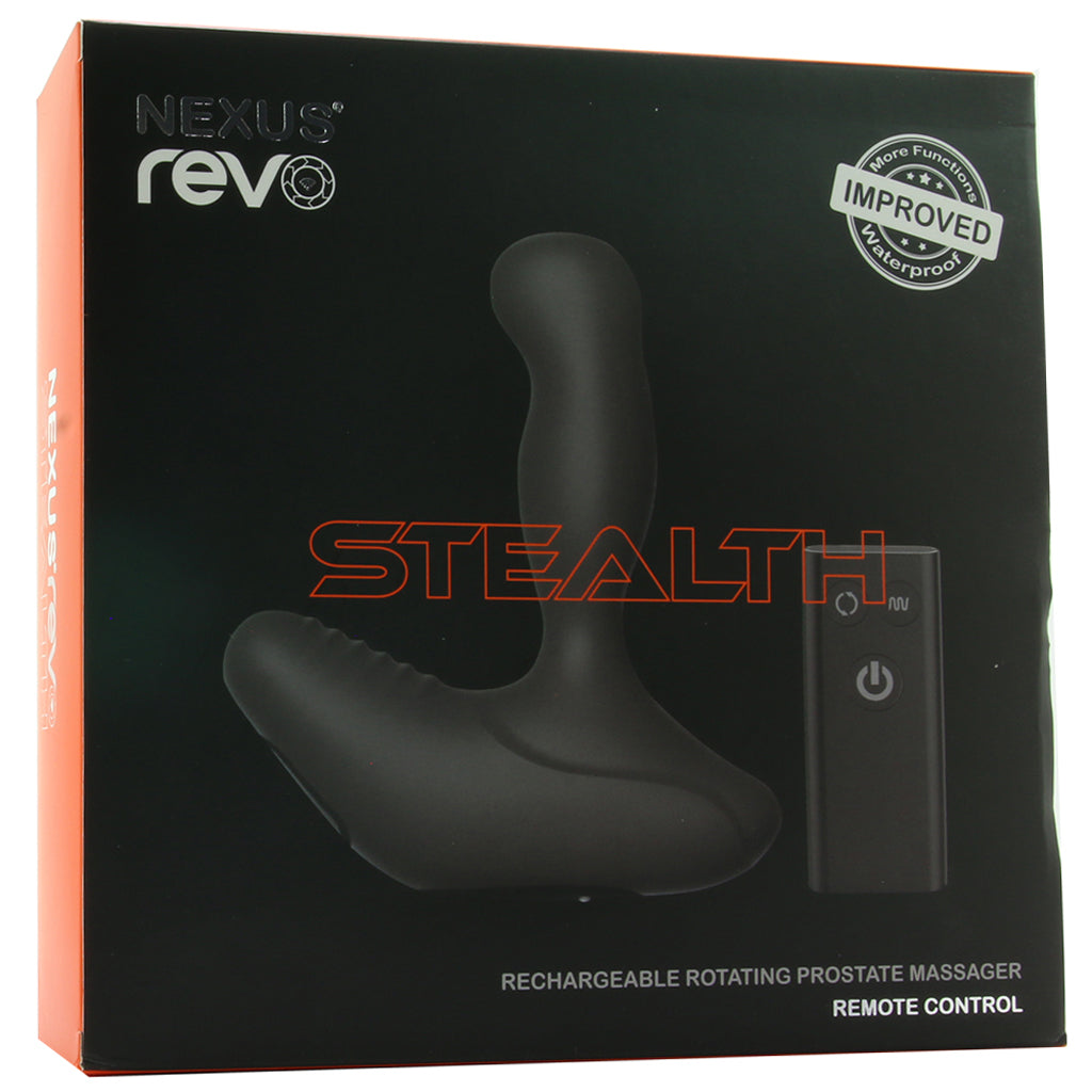 Revo Stealth Rotating Remote Prostate Massager in Black Anal Sex Toys > Prostate Massagers