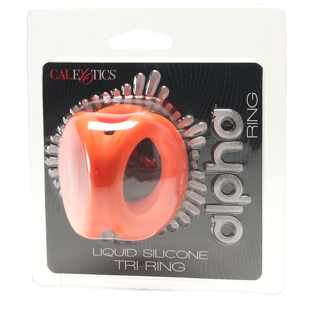 Alpha Liquid Silicone Tri-Ring Cock Rings