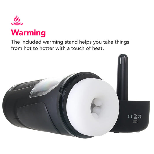 PDX Elite Milk Me Hotter Auto Stroker with Heating Base Male Masturbators > Auto Strokers