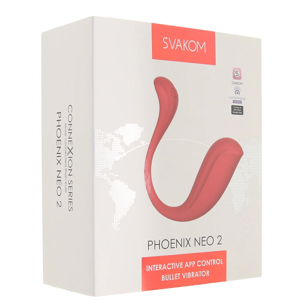 Phoenix Neo 2 App Controlled Vibe in Red Vibrators > Bullet and Egg Vibrators