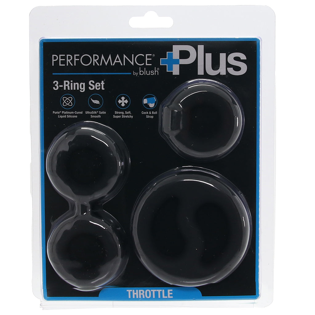 Performance Plus Throttle 3 Ring Set Cock Rings