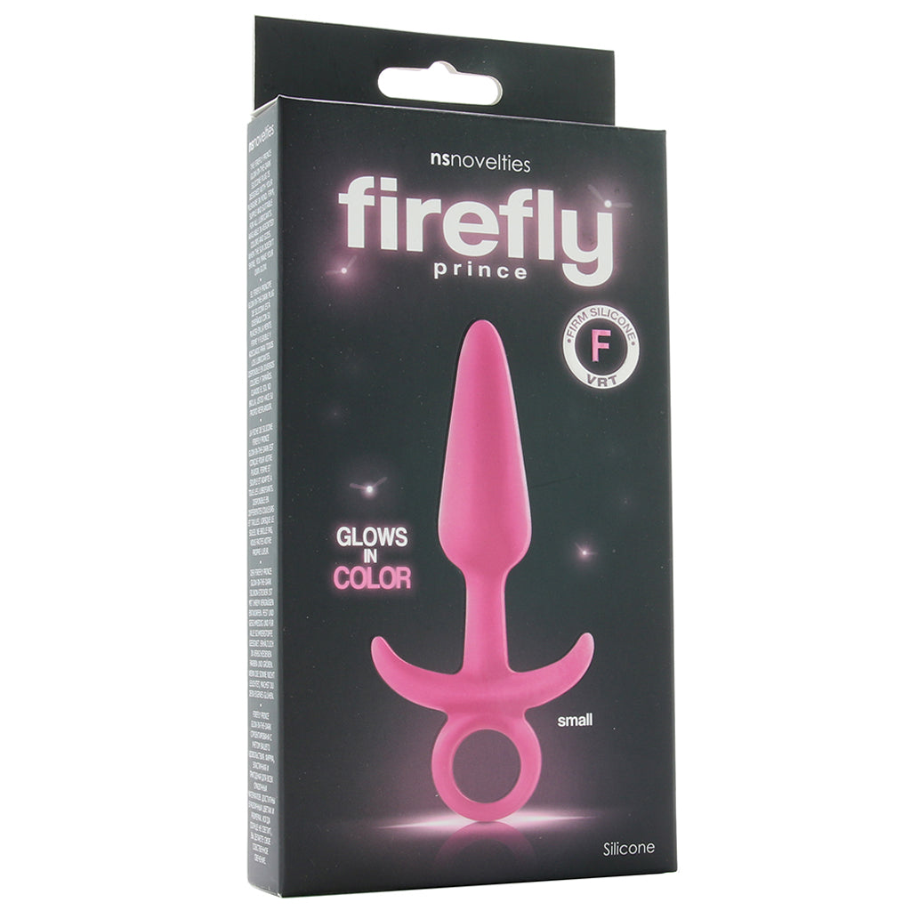 Firefly Prince Small Butt Plug in Glowing Pink Anal Sex Toys > Butt Plugs